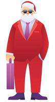 Santa In Business Suit vector