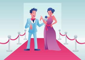 Red Carpet Interview vector