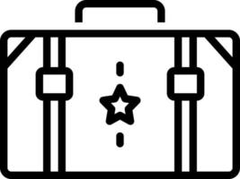 line icon for suitcase vector