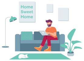 Working from Home vector