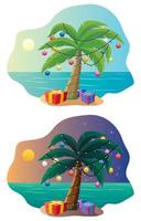 Tropical Christmas Tree vector