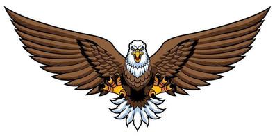 Bald Eagle Attack Mascot vector
