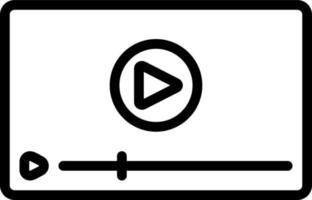 line icon for video vector