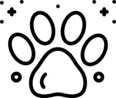 line icon for dpaw print vector