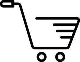 line icon for cart vector