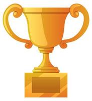 Trophy on White vector