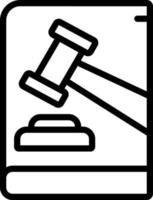 line icon for law vector