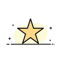 Bookmark Star Media  Business Flat Line Filled Icon Vector Banner Template