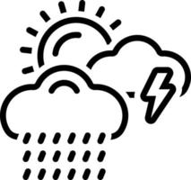 line icon for weather vector