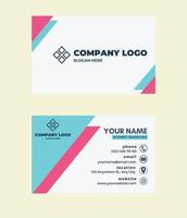 plantilla de diseño de tarjeta de visita, para empresa, empresa, empresa, plantilla de negocio vector