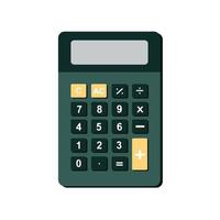 calculadora, icono de matemáticas. elemento de ilustración de educación. los signos y símbolos se pueden usar para web, logotipo, aplicación móvil, ui, ux vector