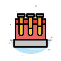 Lab Tubs Test Education Abstract Flat Color Icon Template vector