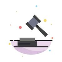 plantilla de icono de color plano abstracto de ley digital de derechos de autor de negocios vector