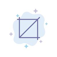 icono azul de la herramienta de diseño de cultivos en el fondo abstracto de la nube vector