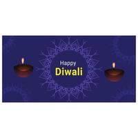 Happy Diwali design vector template