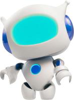 3D illustration. Robot chatbot icon logo realistic design. photo