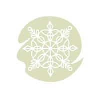 Snowflake. New Year element. Vector image.