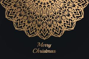 Christmas luxury mandala design background free vector