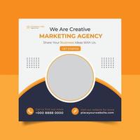 digital marketing expert social media post design template. digital marketing agency, social media post, web banner design. web ads design Template vector