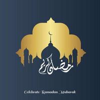 Ramadan kareem islamic beautiful design template vector