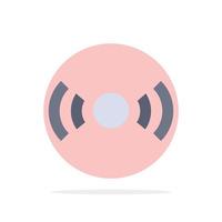 Basic Essential Signal Ui Ux Abstract Circle Background Flat color Icon vector