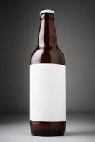 Beer bottle mockup photo