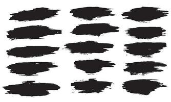 Collection of brush stock vector