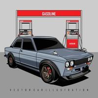 MUSCLE CAR ILLUSTRATION, READY FORMAT EPS 10