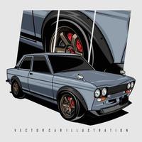 Ilustración de muscle car vector