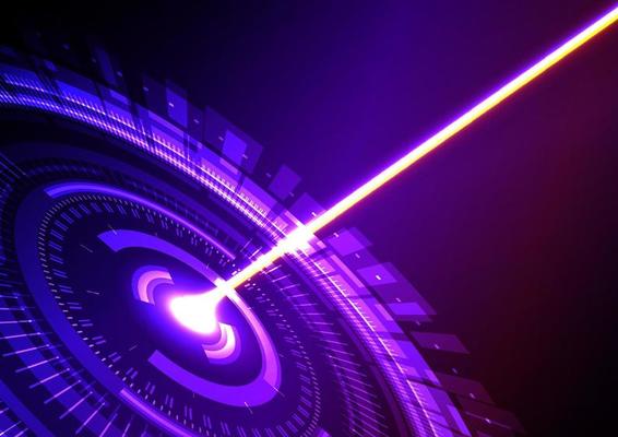 technology radar ring laser abstract background vector illustration 20221019
