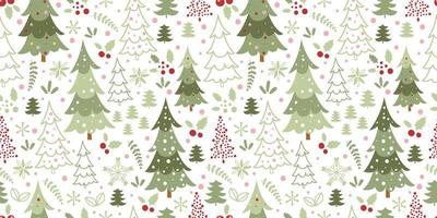 Winter and Christmas Themed Seamless Pattern vector