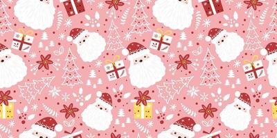 Winter and Christmas Themed Seamless Pattern vector