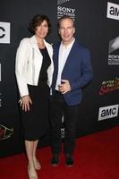 SAN DIEGO - JUL 19 Naomi Odenkirk, Bob Odenkirk at the AMC s Better Call Saul Season 4 Premiere on the Horton Plaza 8 on July 19, 2018 in San Diego, CA photo