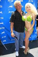 LOS ANGELES - JUL 31 - Alex Stodden, Courtney Stodden at the PETA Pink s Veggie Hot Dog Event at the Hollywood and Highland on July 31, 2013 in Los Angeles, CA photo