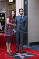 LOS ANGELES - NOV 30 - Vanessa Nadal, Lin-Manuel Miranda at the Lin-Manuel Miranda Star Ceremony on the Hollywood Walk of Fame on November 30, 2018 in Los Angeles, CA photo