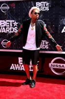 LOS ANGELES - JUN 28 - Chris Brown at the 2015 BET Awards - Arrivals at the Microsoft Theater on June 28, 2015 in Los Angeles, CA photo