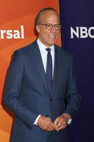 LOS ANGELES - MAY 2  Lester Holt at the NBCUniversal Summer Press Day at Universal Studios on May 2, 2018 in Universal City, CA photo