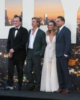 LOS ANGELES - JUL 22 - Quentin Tarantino, Brad Pitt, Margot Robbie, Leonardo DiCaprio at the Once Upon a Time in Hollywood Premiere at the TCL Chinese Theater IMAX on July 22, 2019 in Los Angeles, CA photo