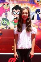 LOS ANGELES, JUL 22 - Aubrey Anderson Emmons at the  Teen Titans Go  To the Movies  Premiere on the TCL Chinese Theater IMAX on July 22, 2018 in Los Angeles, CA photo