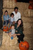 LOS ANGELES - OCT 4 - Ali Landry, Family at the RISE of the Jack O Lanterns at Descanso Gardens on October 4, 2014 in La Canada Flintridge, CA photo