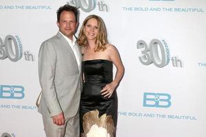 LOS ANGELES - MAR 18 - Scott Martin, Lauralee Bell Martin at the The Bold and The Beautiful 30th Anniversary Party at Clifton s Downtown on March 18, 2017 in Los Angeles, CA photo