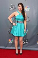 LOS ANGELES - APR 15 - Audra McLaughlin at the NBC s The Voice Season 6 Top 12 Red Carpet Event at Universal City Walk on April 15, 2014 in Los Angeles, CA photo