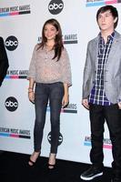 LOS ANGELES - OCT 11 - Sarah Hyland, Mitchel Musso arriving at the 2011 American Music Awards Nominations Press Conference at the JW Marriott Los Angeles at L.A. LIVE on October 11, 2011 in Los Angeles, CA photo