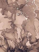 Ink Wash Pastel. Art Fluid Abstract Design. Mix photo