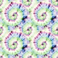 Yellow Psychedelic Kaleidoscope. Seamless. Dye photo