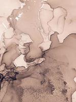 Ink Wash Pastel. Art Flow Abstract Wall. Mix Foil photo