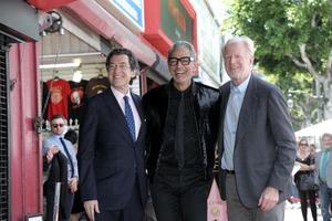 LOS ANGELES - JUN 14 - Norm Eisen, Jeff Goldblum and Ed Begley Jr at the ceremony honoring Jeff Goldblum with a Star on the Hollywood Walk of Fame on June 14, 2018 in Los Angeles, CA photo