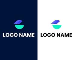 plantilla de diseño de logotipo moderno letra c vector