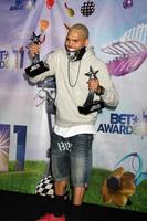 LOS ANGELES - JUN 26 - Chris Brown in the Press Room at the 11th Annual BET Awards at Shrine Auditorium on June 26, 2004 in Los Angeles, CA photo