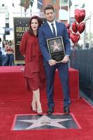 LOS ANGELES - NOV 16 - Priscilla Presley, Michael Buble at the Michael Buble Star Ceremony on the Hollywood Walk of Fame on November 16, 2018 in Los Angeles, CA photo